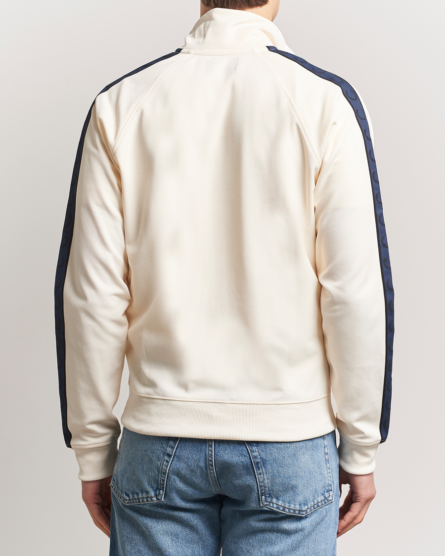 Herre | Gensere | Fred Perry | Taped Track Jacket Ecru