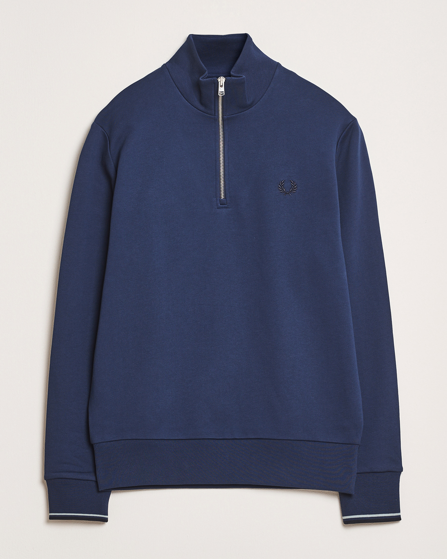 Herre | Gensere | Fred Perry | Half Zip Sweatshirt Tennis Blue