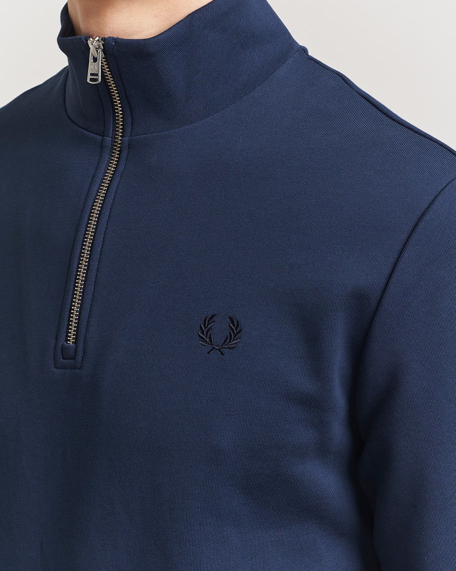 Herre | Gensere | Fred Perry | Half Zip Sweatshirt Tennis Blue