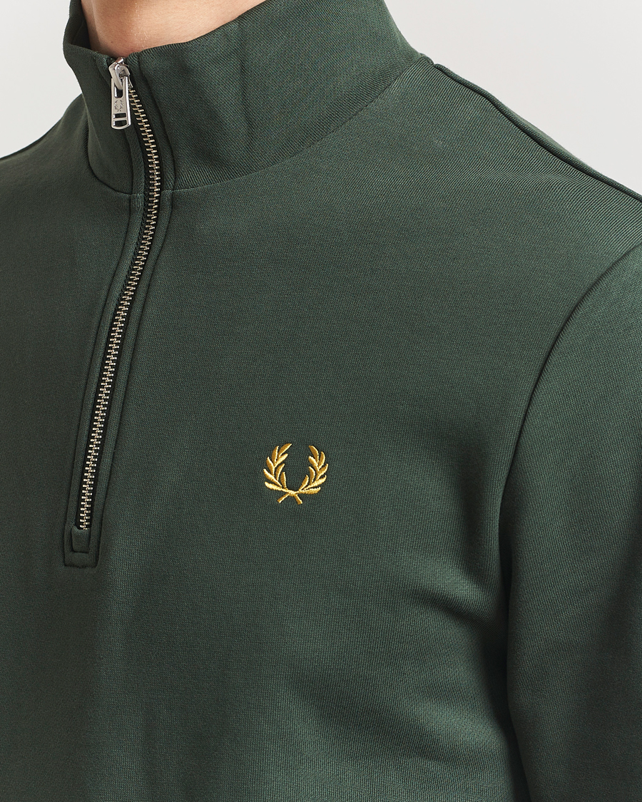 Herre | Gensere | Fred Perry | Half Zip Sweatshirt Court Green