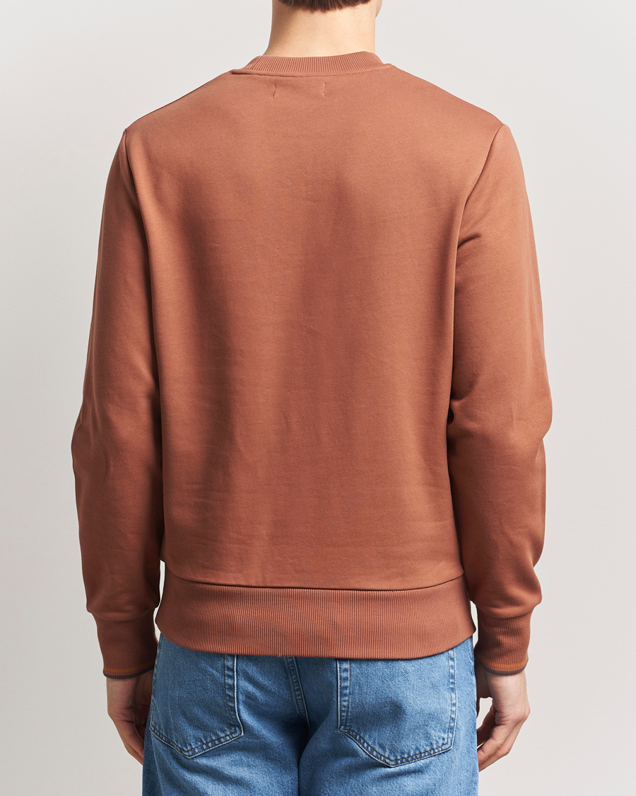Herre | Gensere | Fred Perry | Crew Neck Sweatshirt Cinnamon Brown