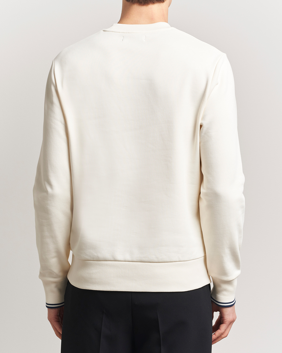 Herre | Gensere | Fred Perry | Crew Neck Sweatshirt Ecru