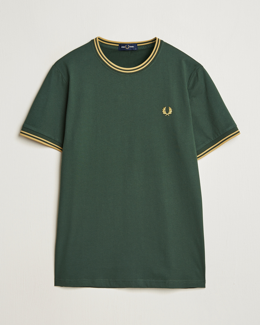 Herre | T-Shirts | Fred Perry | Twin Tipped T-Shirt Court Green
