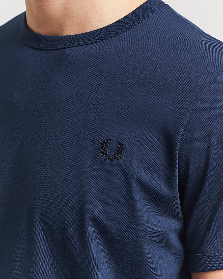 Herre | T-Shirts | Fred Perry | Ringer T-Shirt Tennis Blue