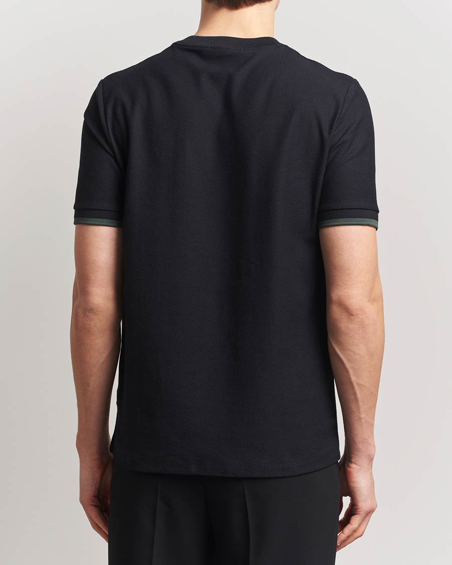 Herre | T-Shirts | Fred Perry | Tipped Cuff Pique T-Shirt Black