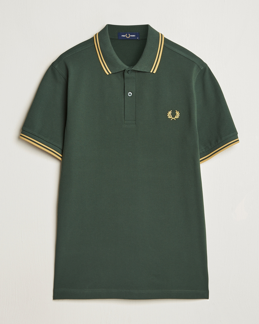 Herre | Pikéer | Fred Perry | Twin Tipped Polo Shirt Court Green