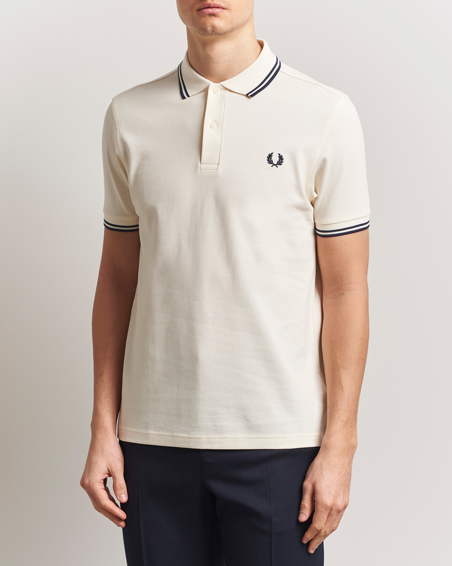 Herre | Pikéer | Fred Perry | Twin Tipped Polo Shirt Ecru