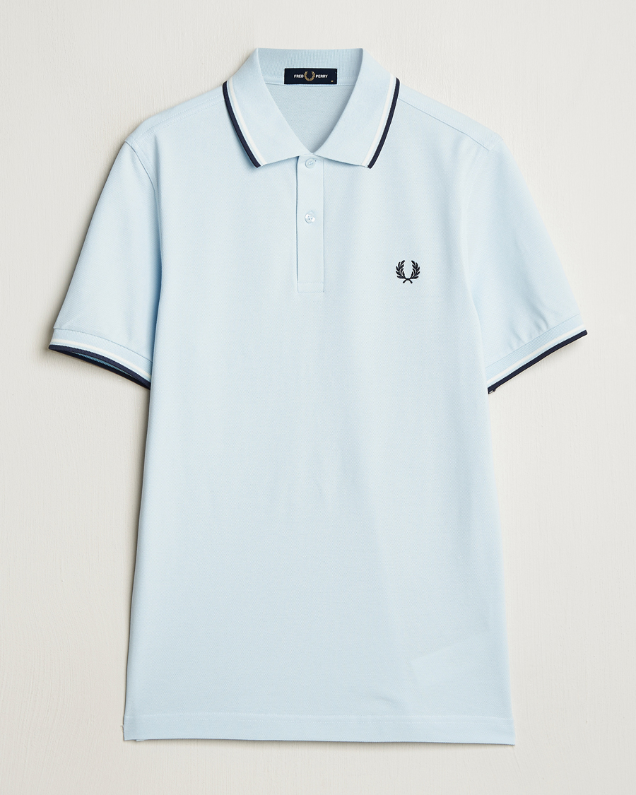 Herre | Pikéer | Fred Perry | Twin Tipped Polo Shirt Light Ice