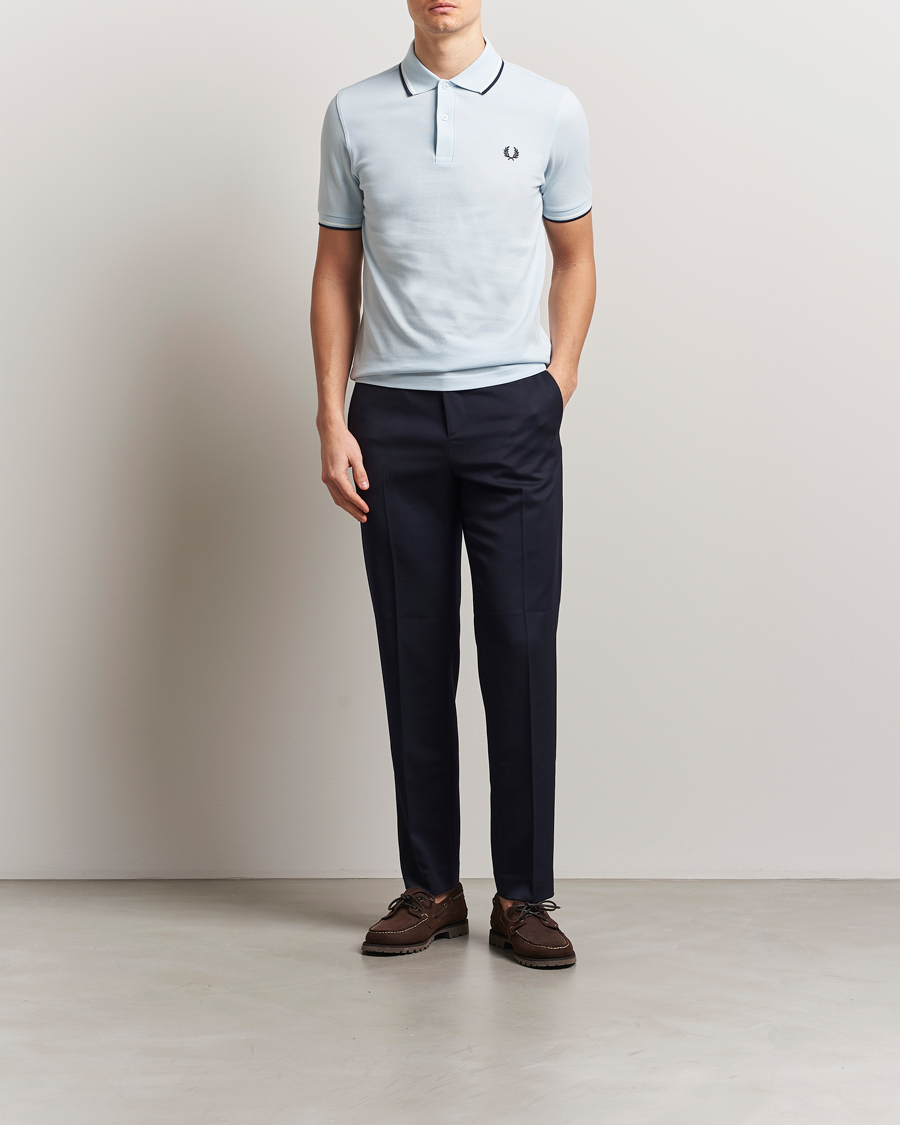 Herre | Pikéer | Fred Perry | Twin Tipped Polo Shirt Light Ice