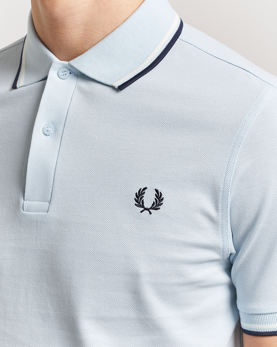 Herre | Pikéer | Fred Perry | Twin Tipped Polo Shirt Light Ice
