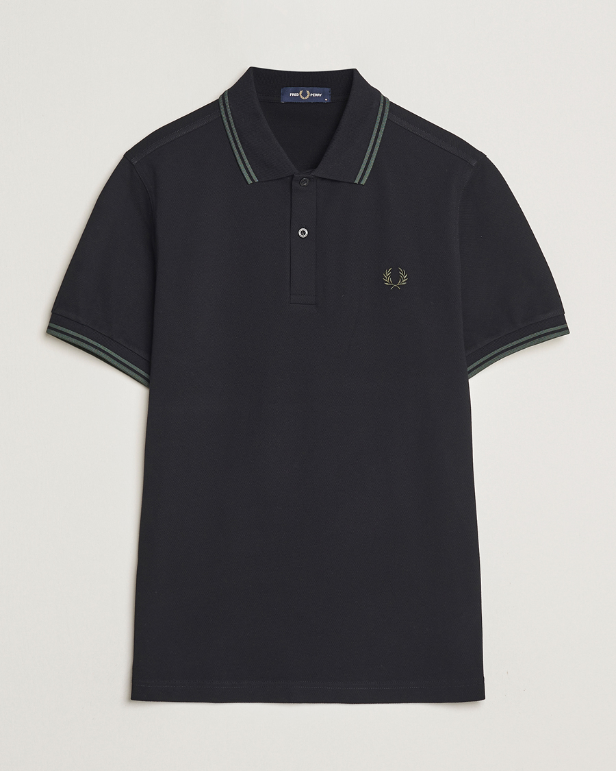 Herre | Pikéer | Fred Perry | Twin Tipped Polo Shirt Black