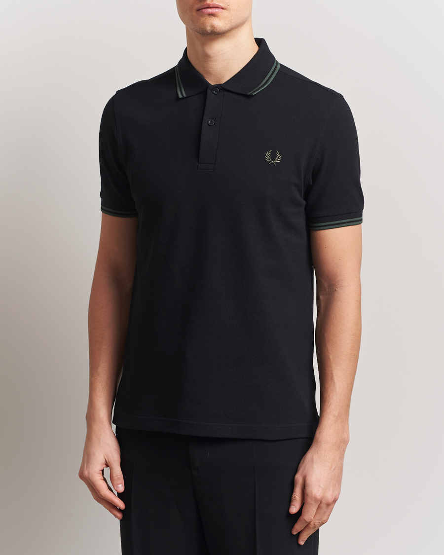 Herre | Pikéer | Fred Perry | Twin Tipped Polo Shirt Black