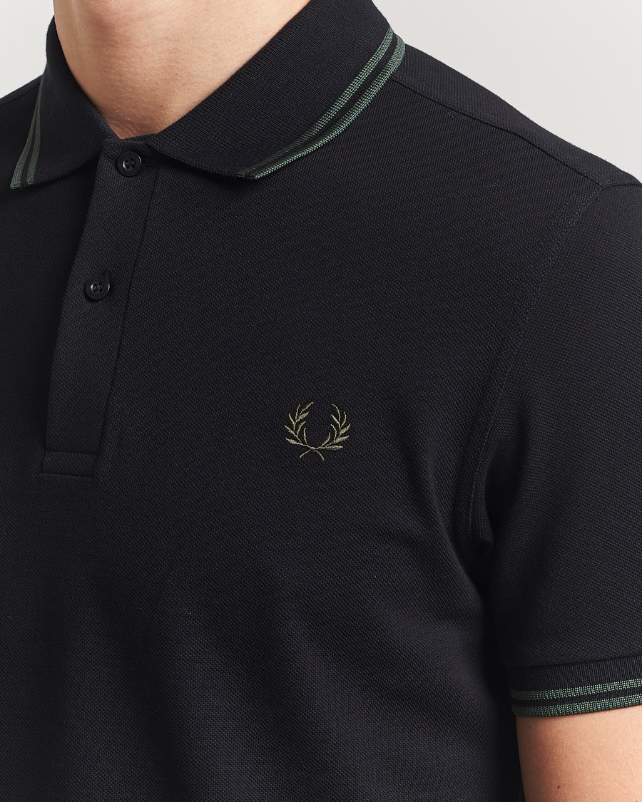 Herre | Pikéer | Fred Perry | Twin Tipped Polo Shirt Black