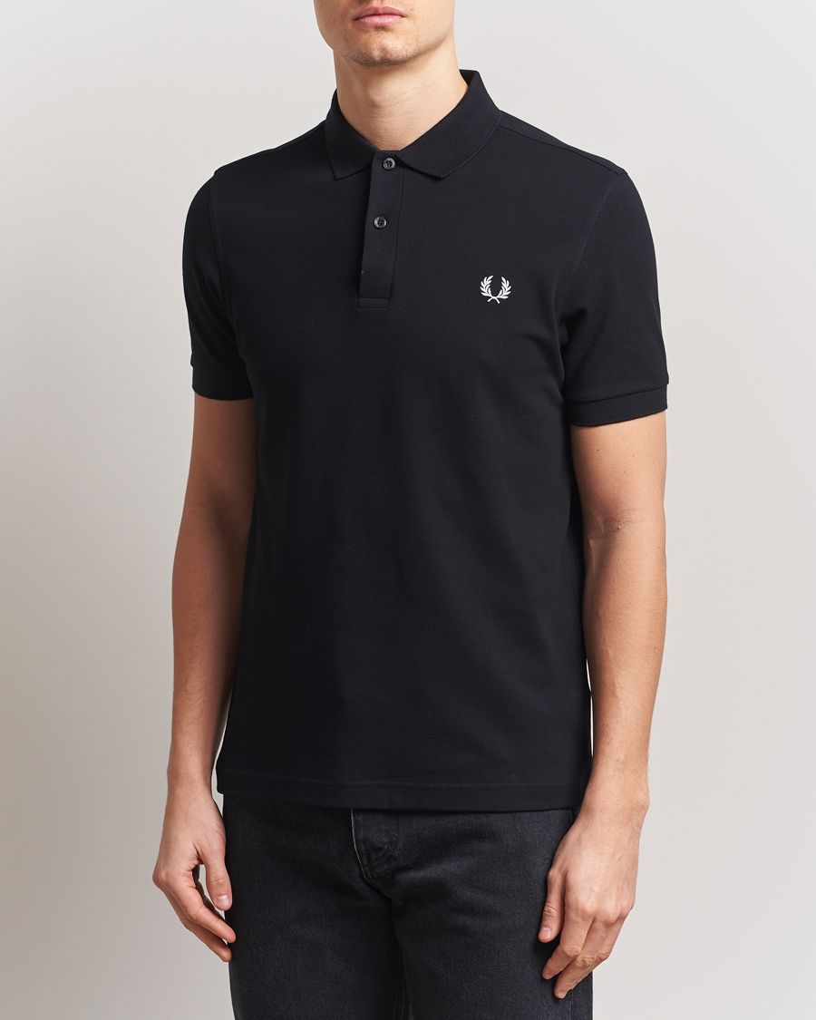 Herre | Pikéer | Fred Perry | Plain Polo Shirt Black