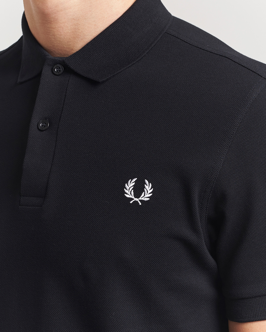 Herre | Pikéer | Fred Perry | Plain Polo Shirt Black