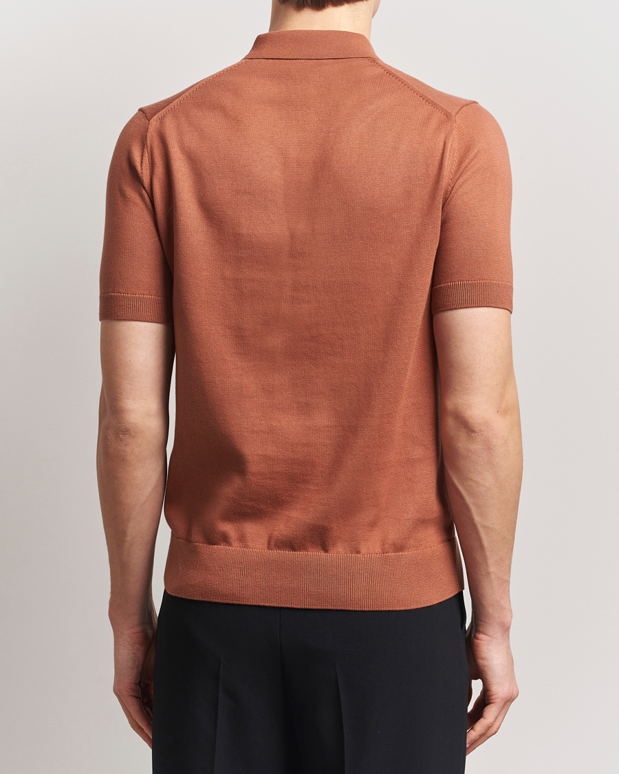 Herre | Pikéer | Fred Perry | Cotton Knitted Polo Cinnamon Brown