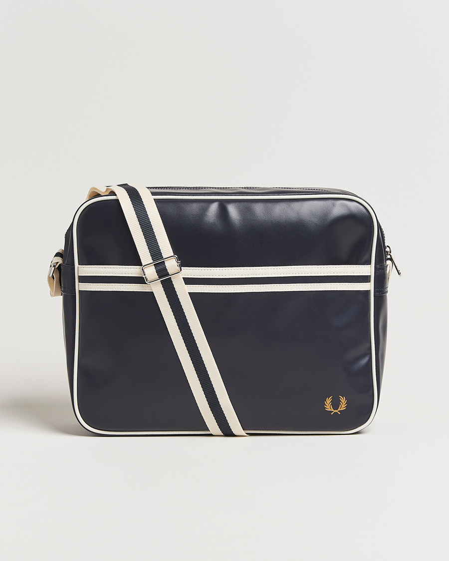 Herre | Fred Perry Classic Shoulder Bag Navy/Ecru | Fred Perry | Classic Shoulder Bag Navy/Ecru