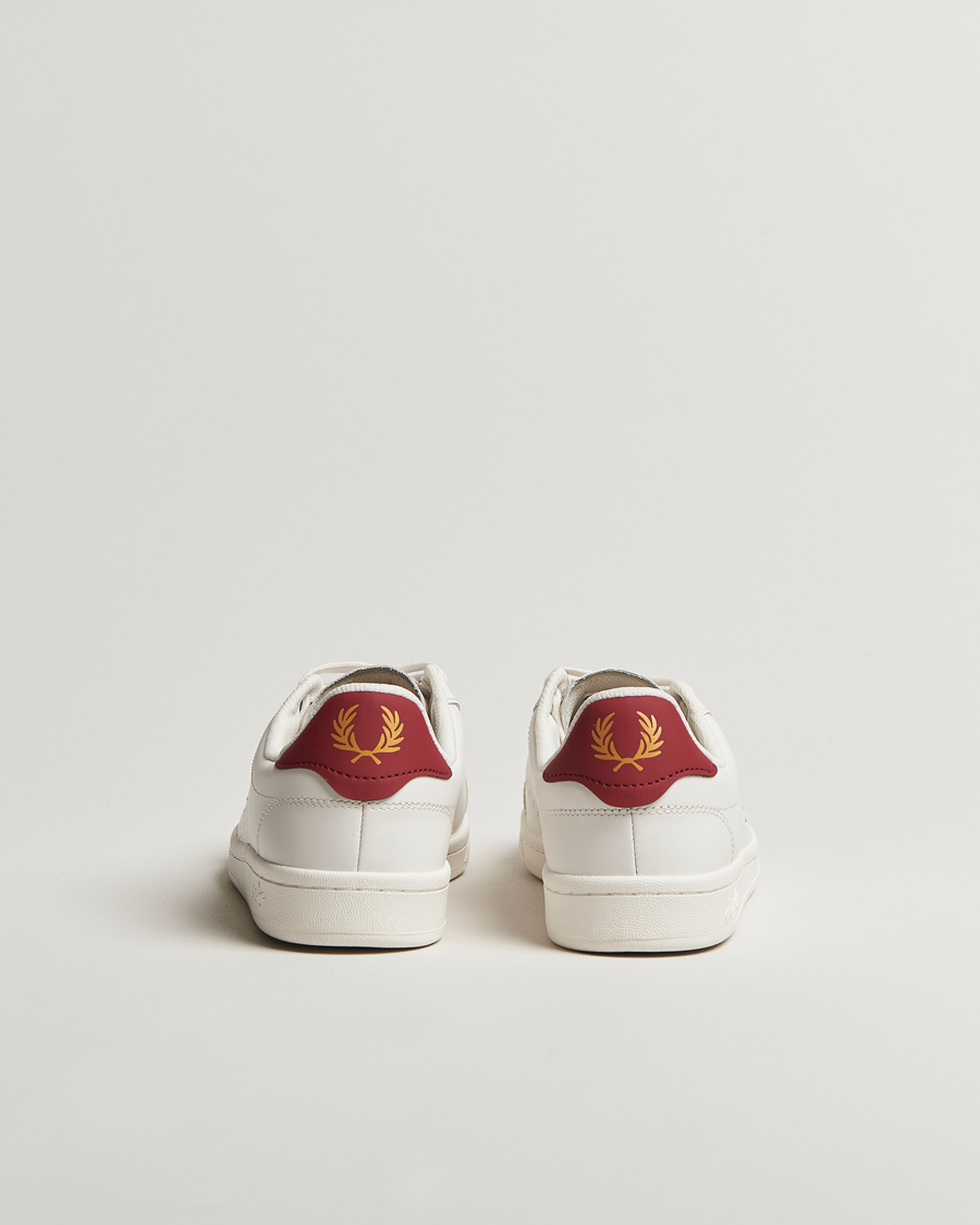 Herre | Sneakers | Fred Perry | B721 Leather Sneaker Snow White/Red