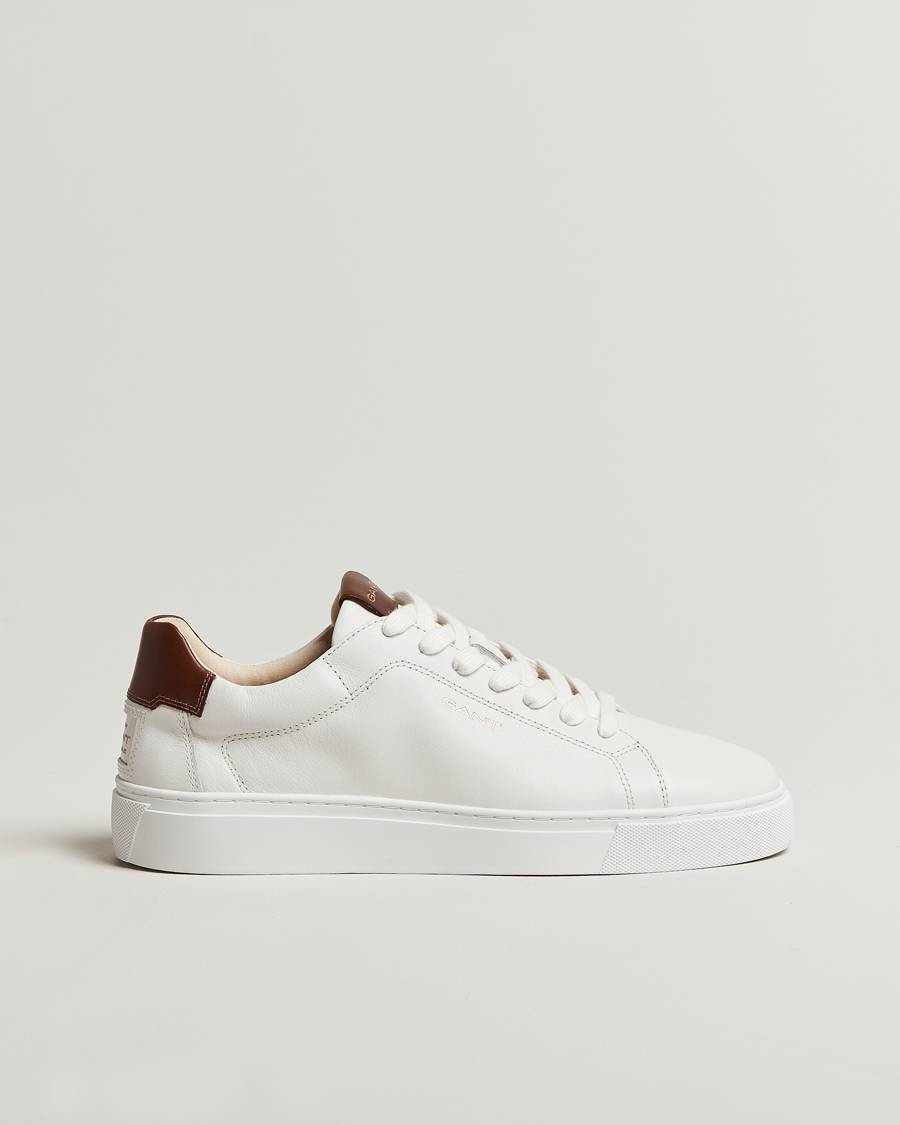 Herre | Sneakers | GANT | Mc Julien Leather Sneaker White/Cognac