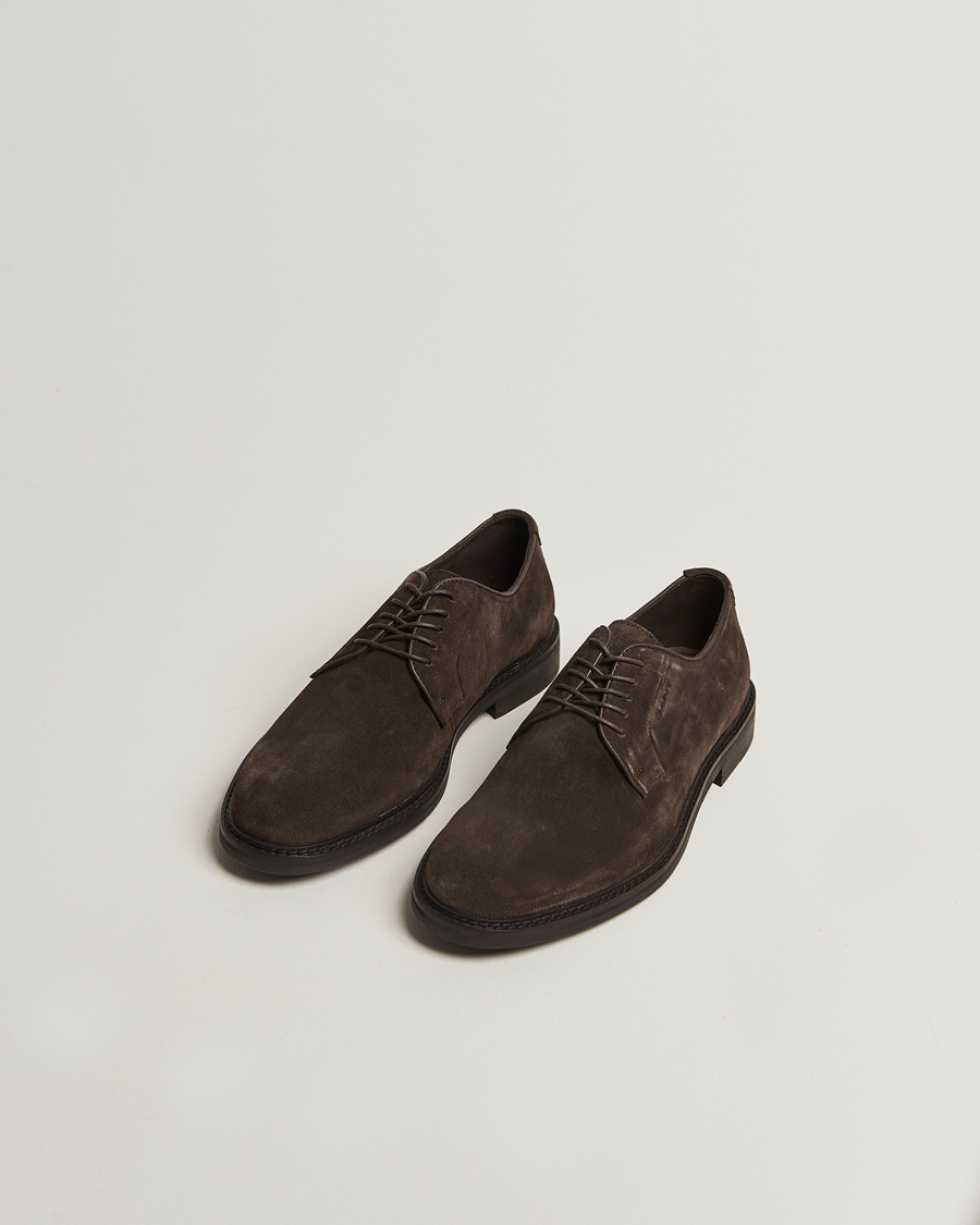 Herre | Derbys | GANT | Bidford Suede Derby Ebony Brown