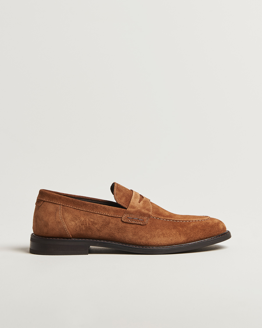 Herre | Loafers | GANT | Lozham Suede Loafer Cognac