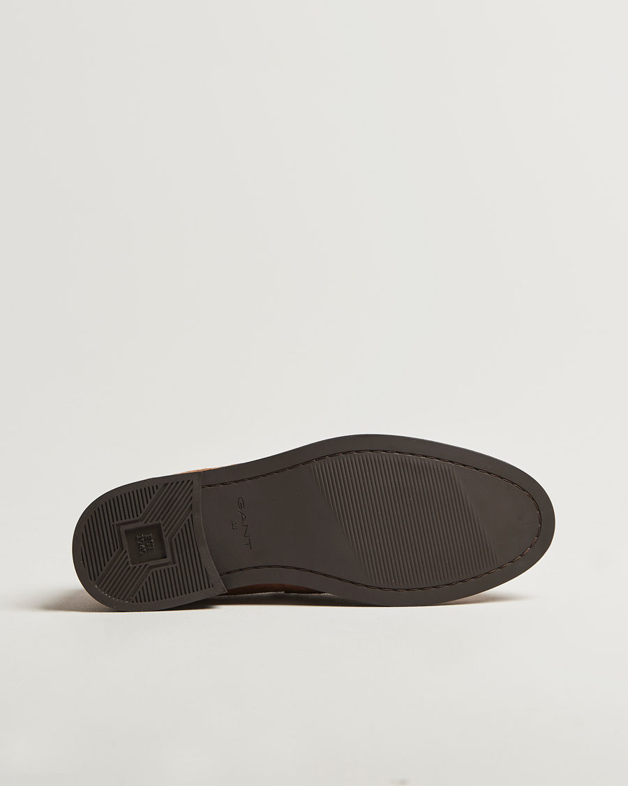 Herre | Loafers | GANT | Lozham Suede Loafer Cognac
