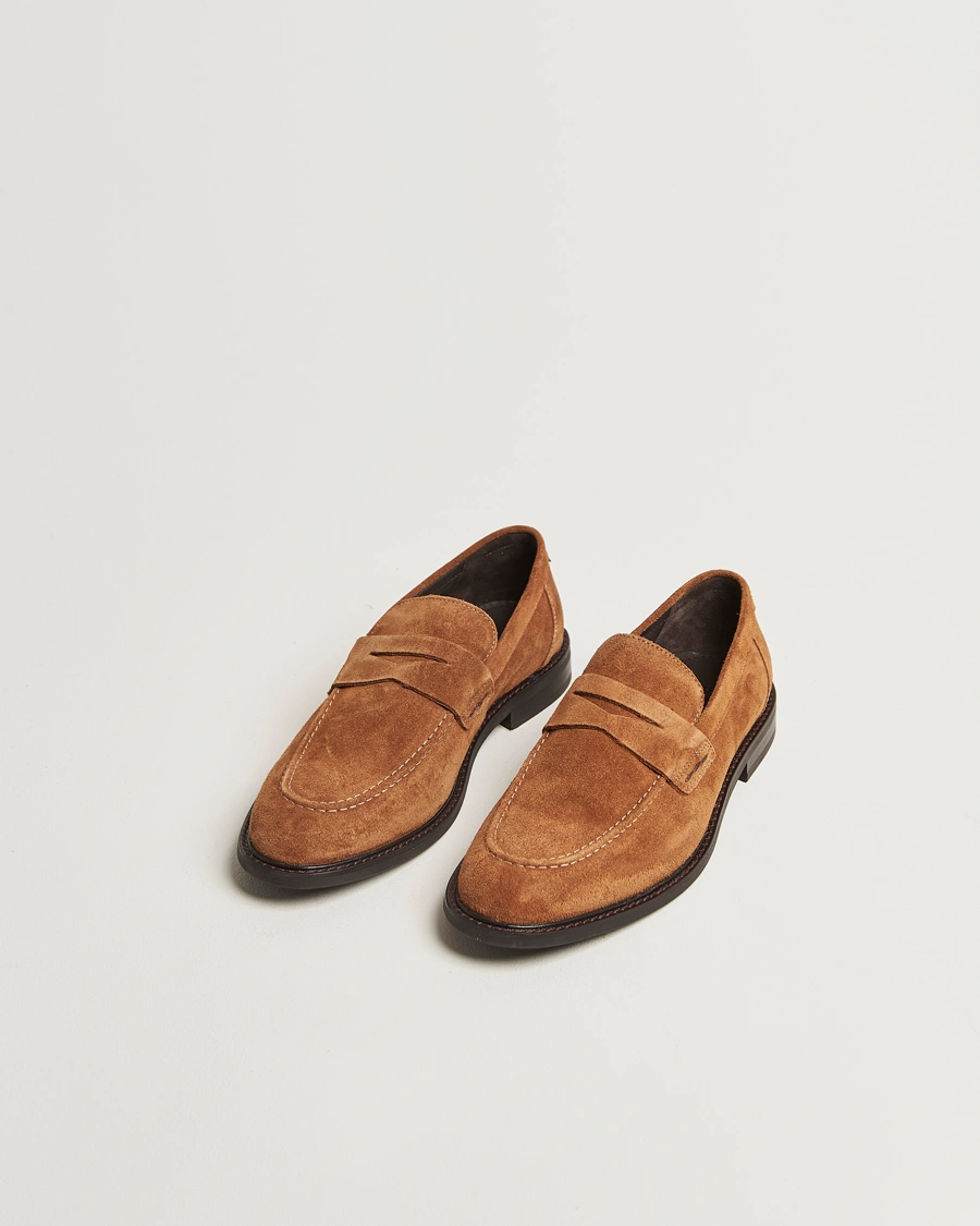 Herre | Loafers | GANT | Lozham Suede Loafer Cognac