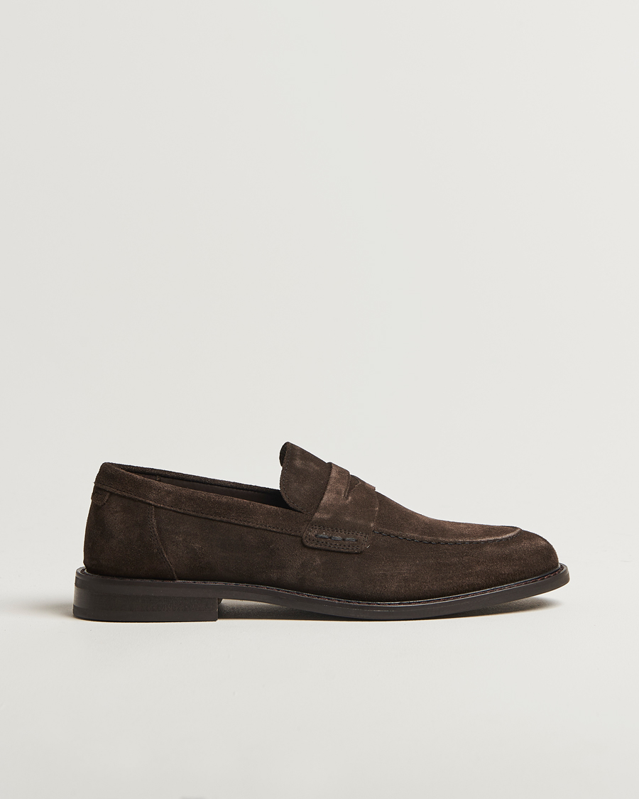 Herre | GANT Lozham Suede Loafer Ebony Brown | GANT | Lozham Suede Loafer Ebony Brown