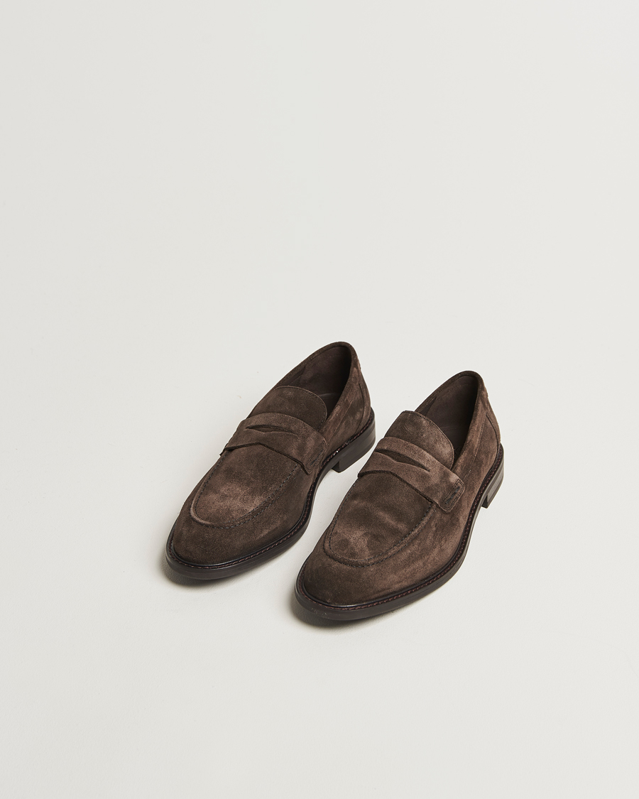 Herre | GANT Lozham Suede Loafer Ebony Brown | GANT | Lozham Suede Loafer Ebony Brown
