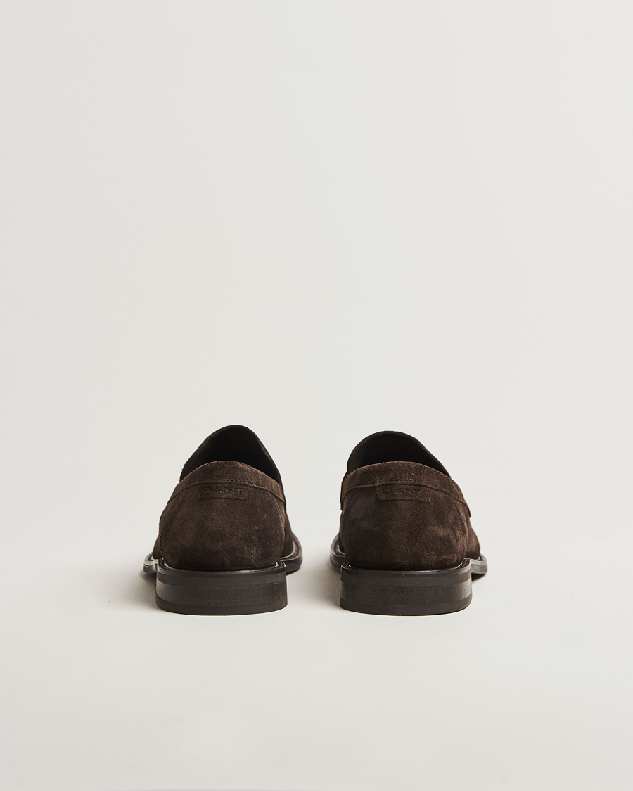 Herre | GANT Lozham Suede Loafer Ebony Brown | GANT | Lozham Suede Loafer Ebony Brown