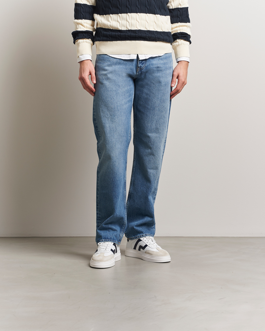 Herre | Sneakers | GANT | Cuzmoon Leather Sneaker White/Marine