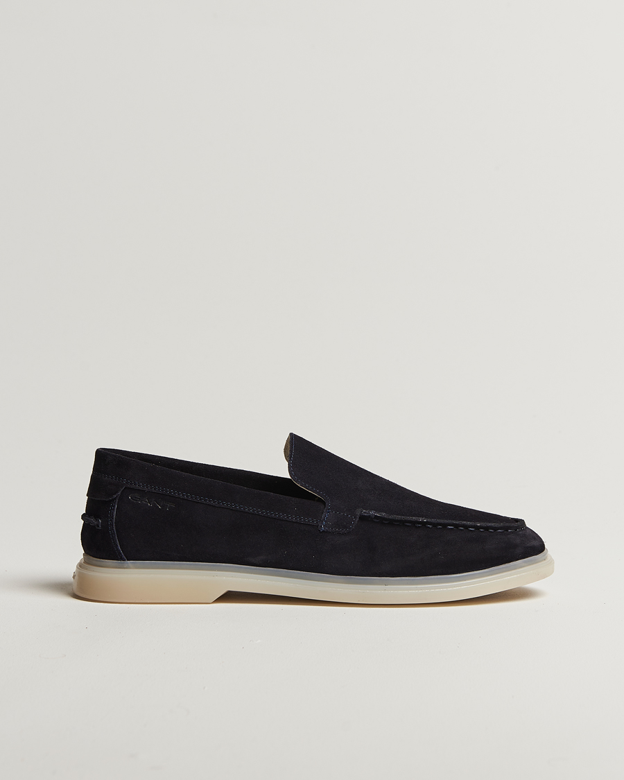 Herre | Loafers | GANT | Boery Suede Loafer Marine
