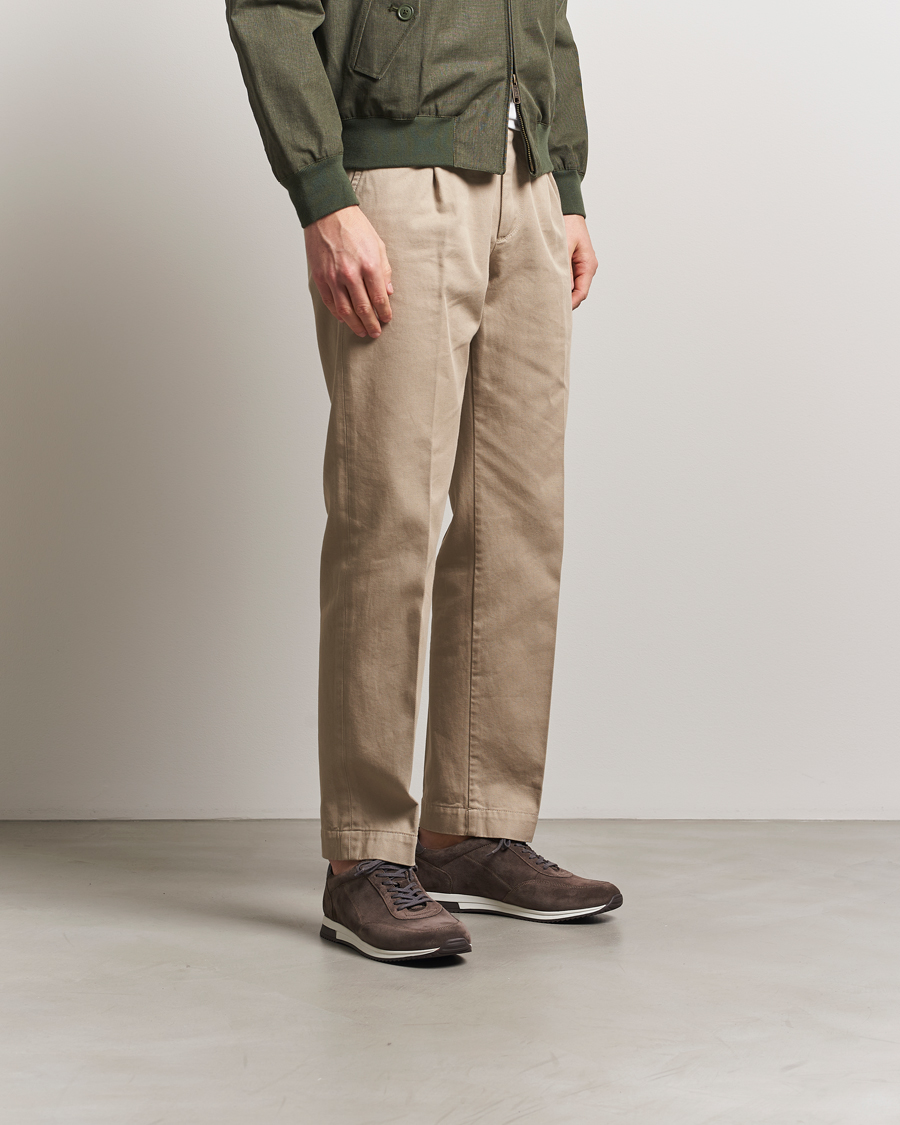 Herre | Sneakers | Loake 1880 | Bannister Running Sneaker Anthracite Suede