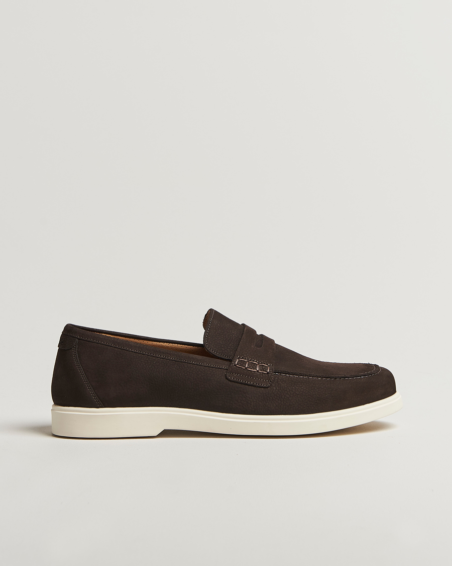 Herre | Loafers | Loake 1880 | Como Nubuck Loafers Dark Brown