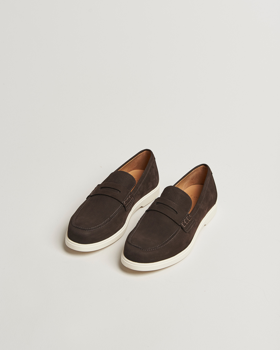 Herre | Loafers | Loake 1880 | Como Nubuck Loafers Dark Brown