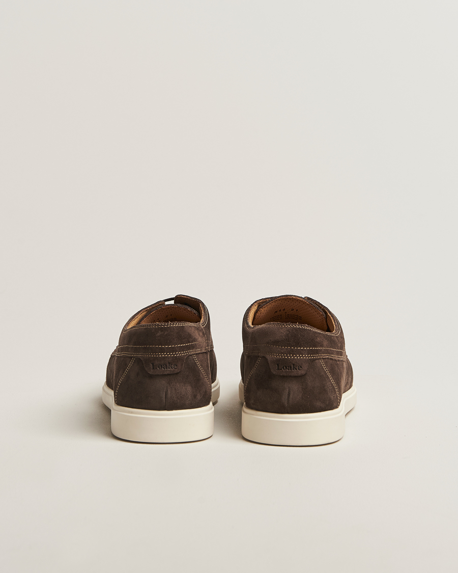 Herre | Loafers | Loake 1880 | Sardinia Suede Boat Shoe Loafers Anthracite