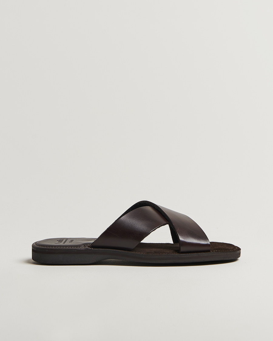 Herre | Sandaler og tøfler | Loake 1880 | Gozo Leather Sandal Dark Brown