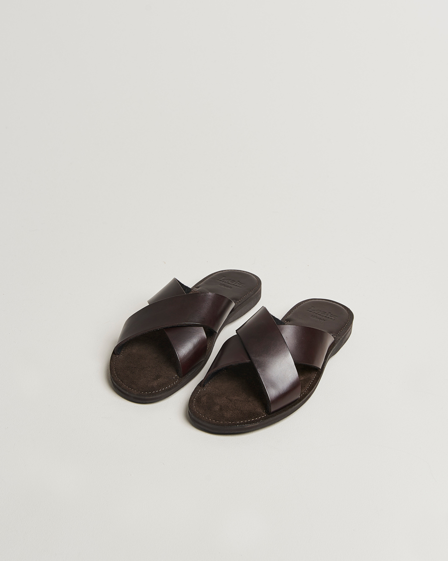 Herre | Sandaler og tøfler | Loake 1880 | Gozo Leather Sandal Dark Brown