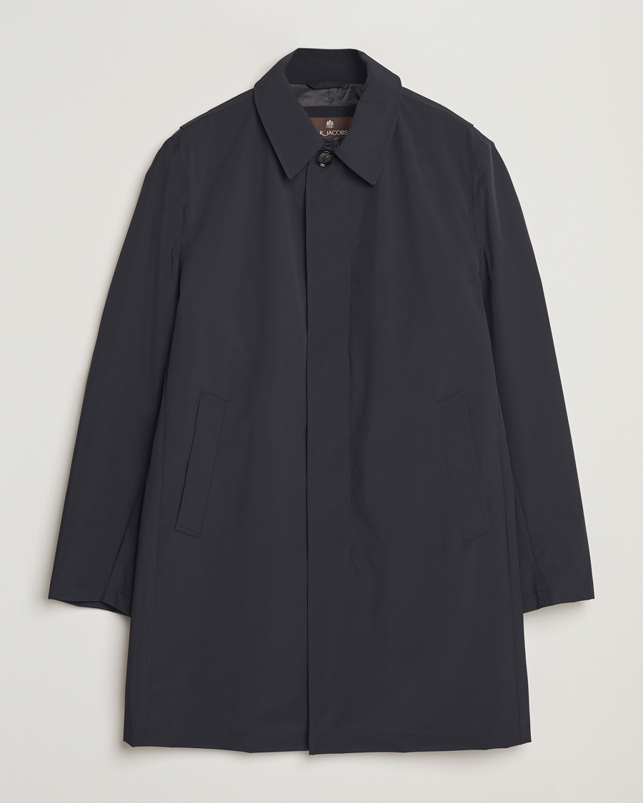 Herre | Jakker | Oscar Jacobson | Nylon Car Coat Navy