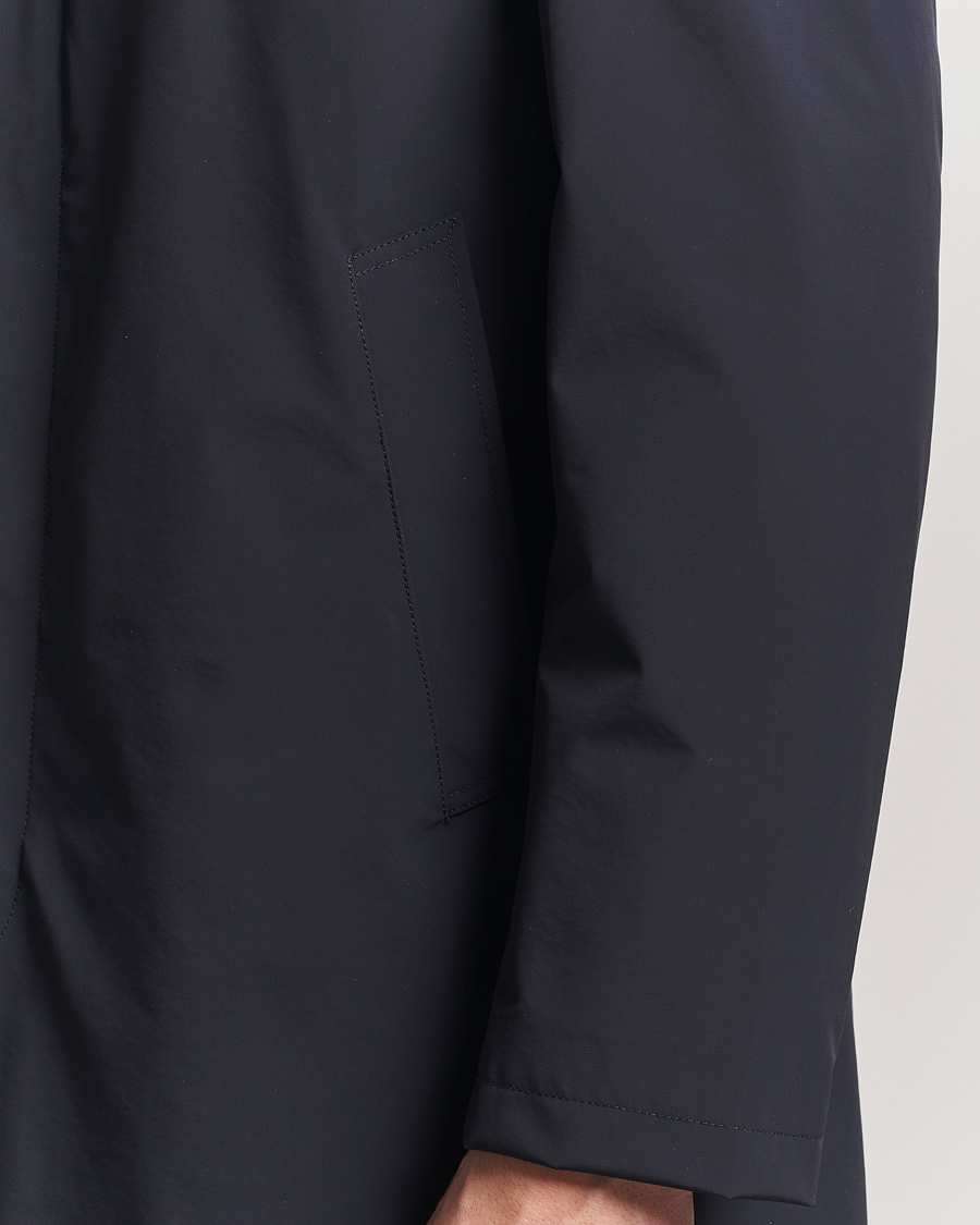 Herre | Jakker | Oscar Jacobson | Nylon Car Coat Navy