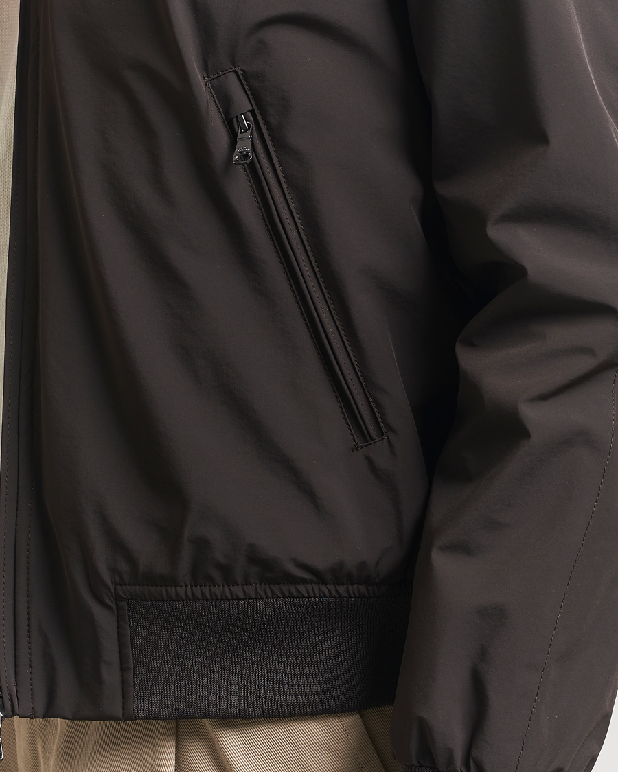 Herre | Jakker | Oscar Jacobson | Bomber Nylon Jacket Brown