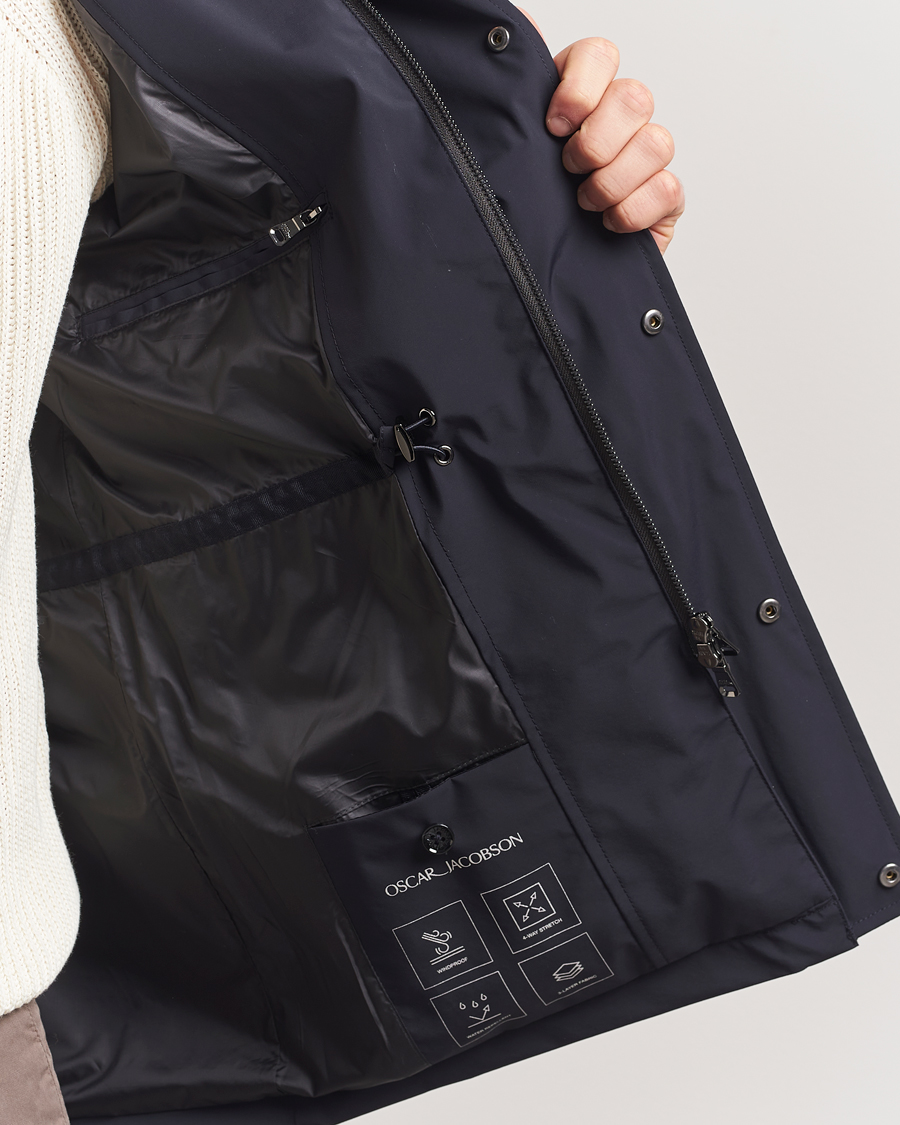 Herre | Jakker | Oscar Jacobson | M65 Nylon Field Jacket Navy