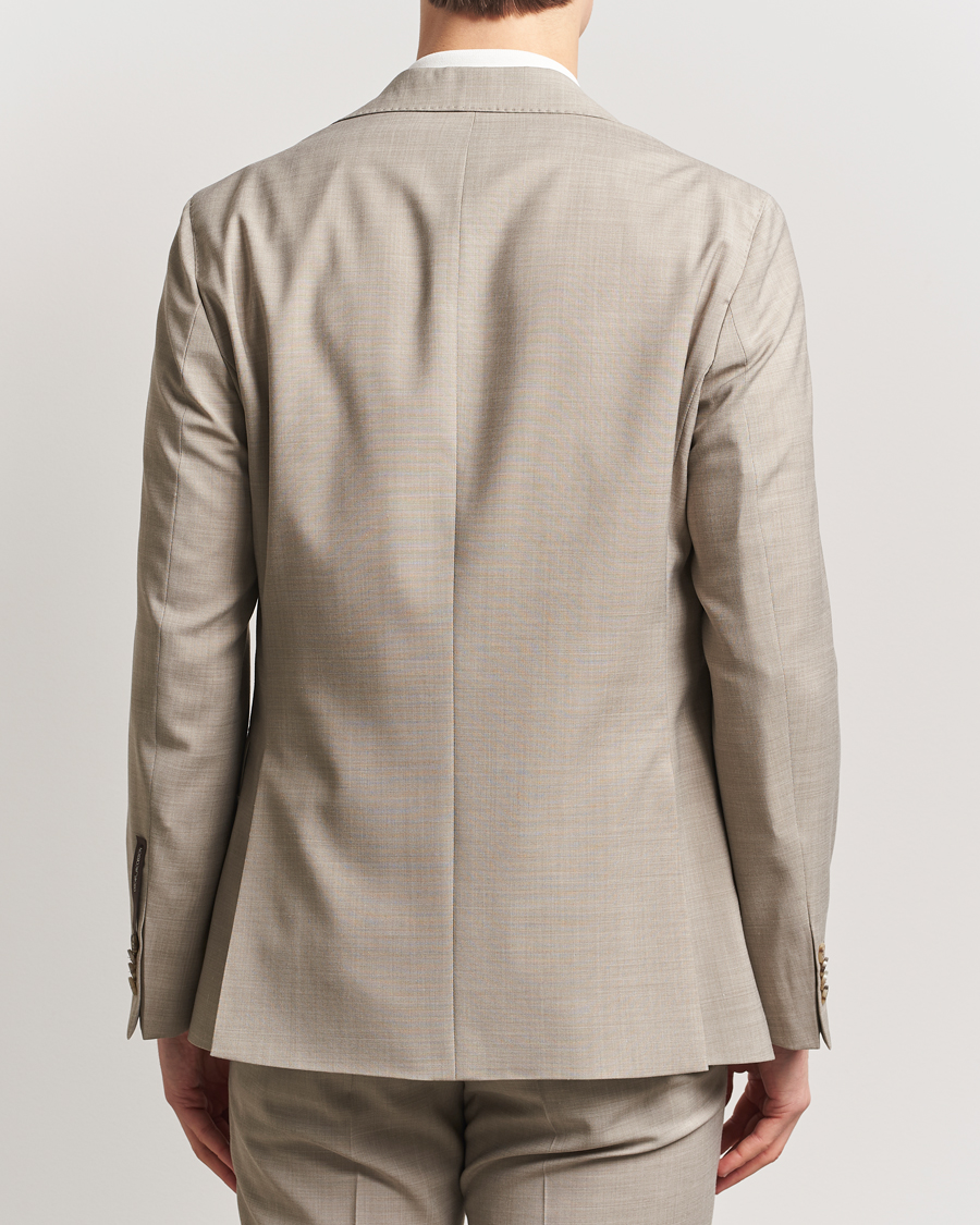 Herre | Dressjakker | Oscar Jacobson | Fogerty Wool Stretch Suit Blazer Beige