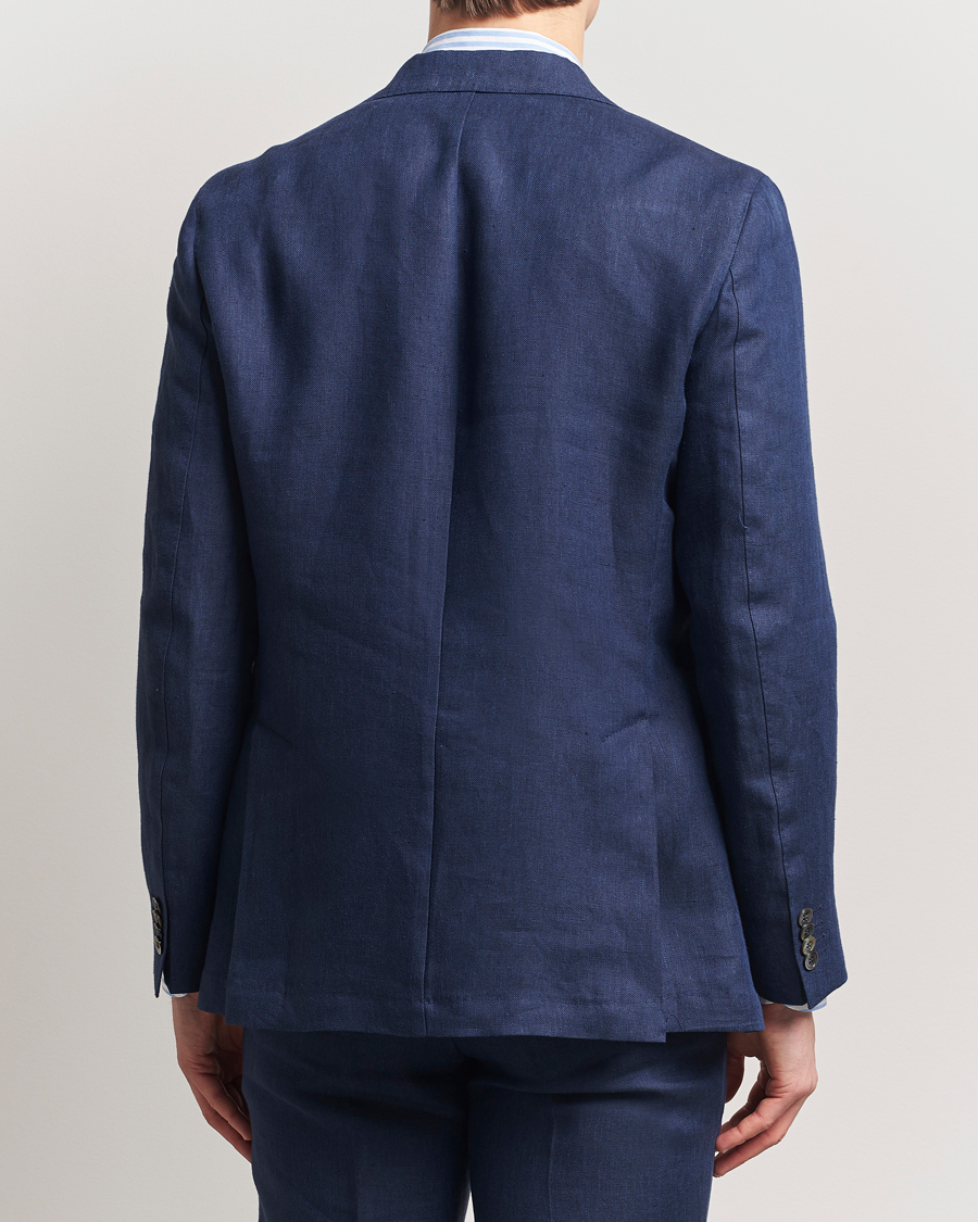 Herre | Dressjakker | Oscar Jacobson | Ferry Soft Linen Blazer Navy