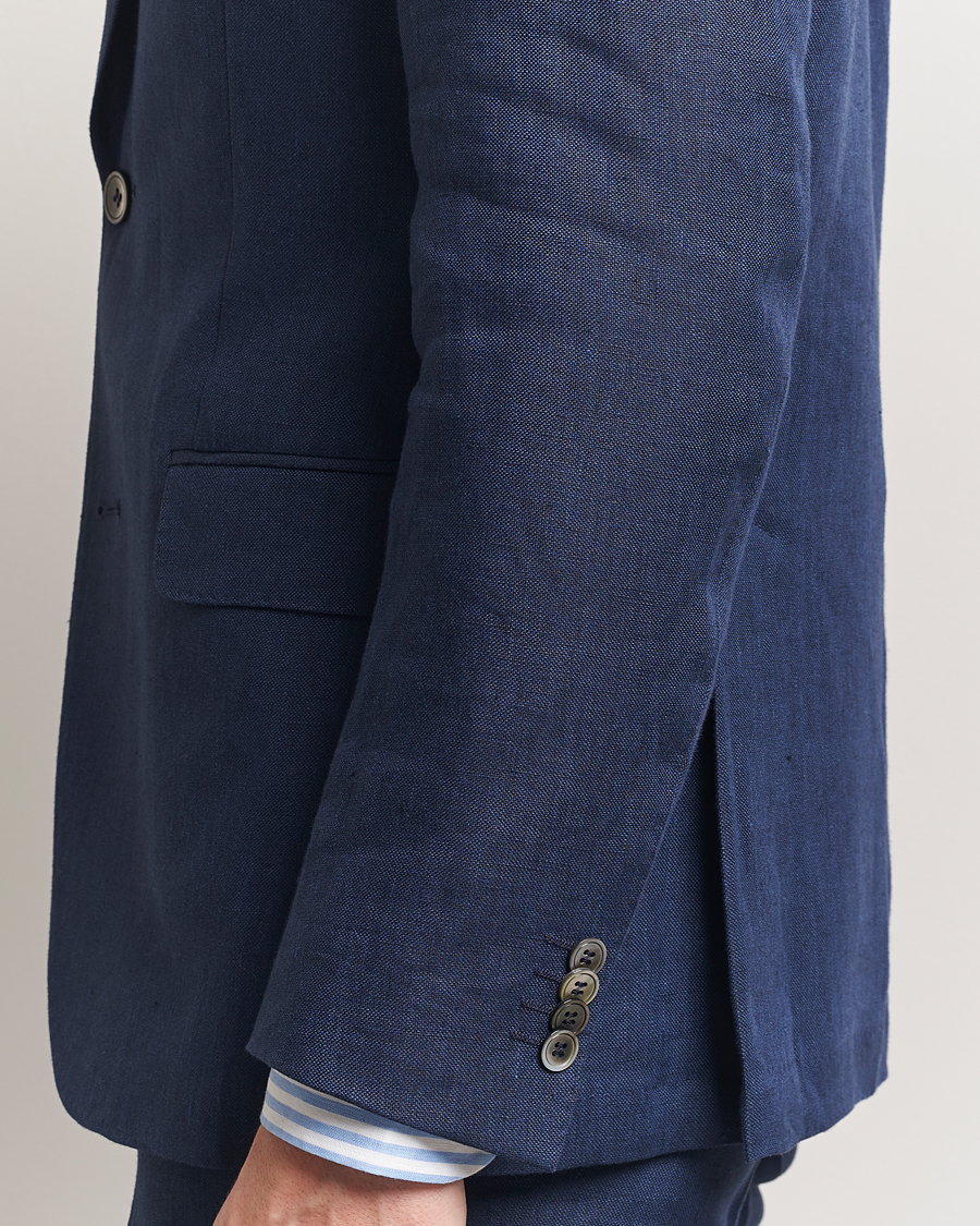 Herre | Dressjakker | Oscar Jacobson | Ferry Soft Linen Blazer Navy