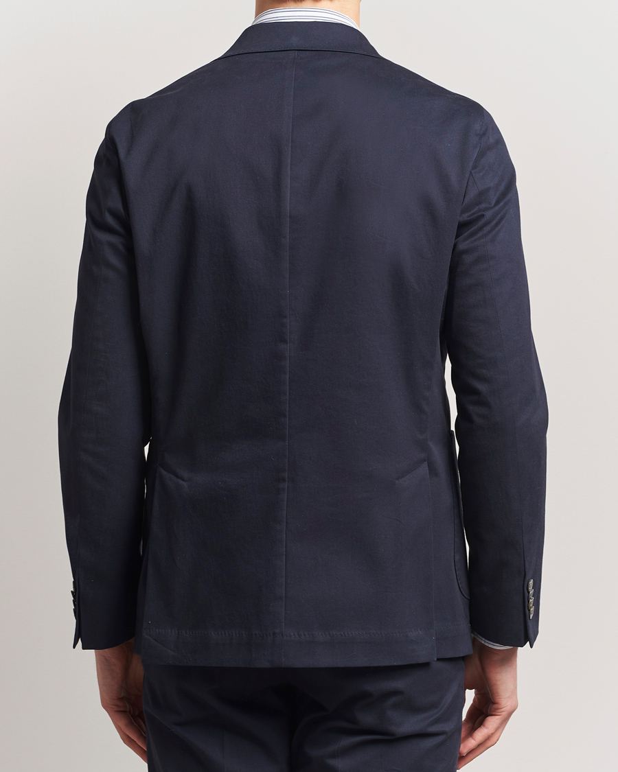 Herre | Dressjakker | Oscar Jacobson | Ferry Patch Cotton Blazer Navy