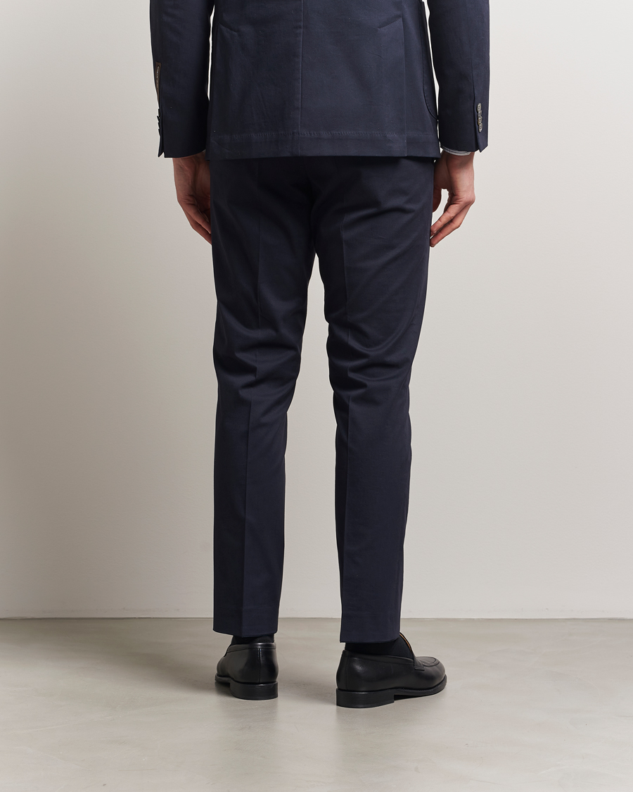 Herre | Bukser | Oscar Jacobson | Dandy Cotton Trousers Navy