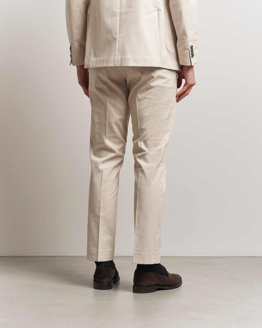 Herre | Bukser | Oscar Jacobson | Dandy Cotton Trousers Beige