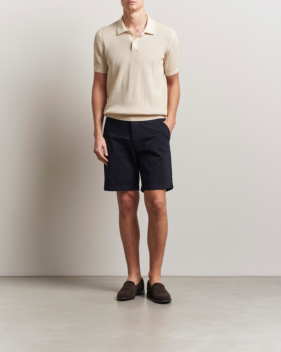 Herre | Shorts | Oscar Jacobson | Poggio Cotton Shorts Navy