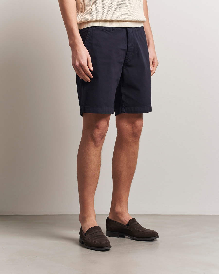 Herre | Shorts | Oscar Jacobson | Poggio Cotton Shorts Navy